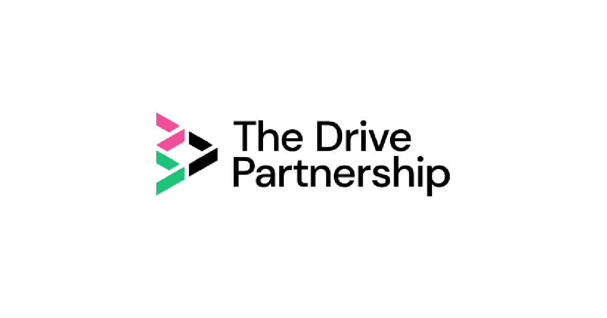 The drive partnership logo on top of a white background