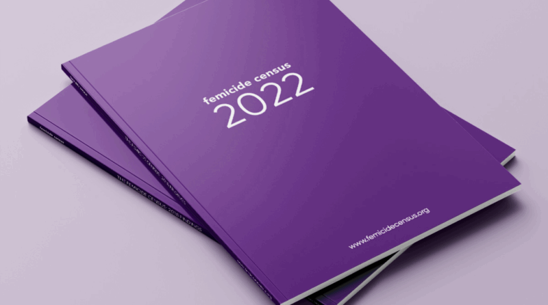 A stack of reports entitled Femicide census 2022