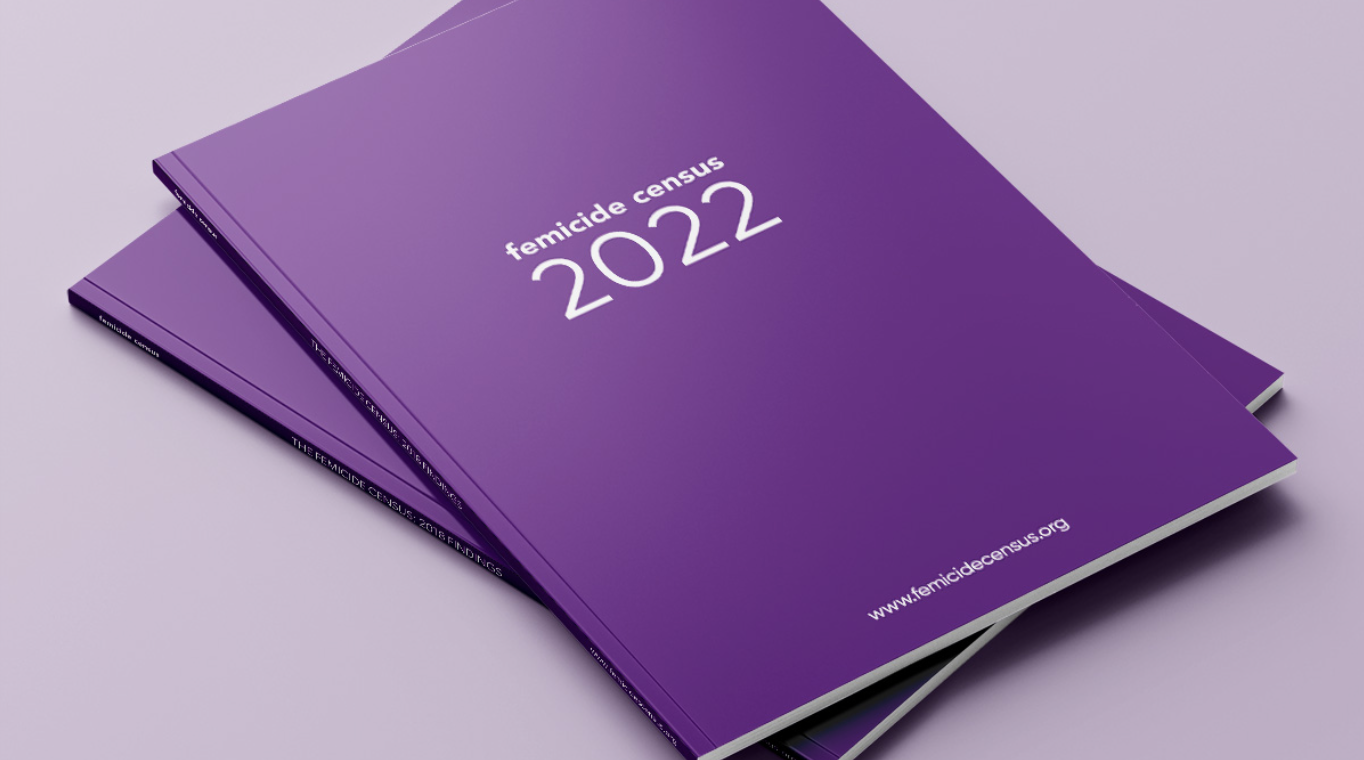 A stack of reports entitled Femicide census 2022