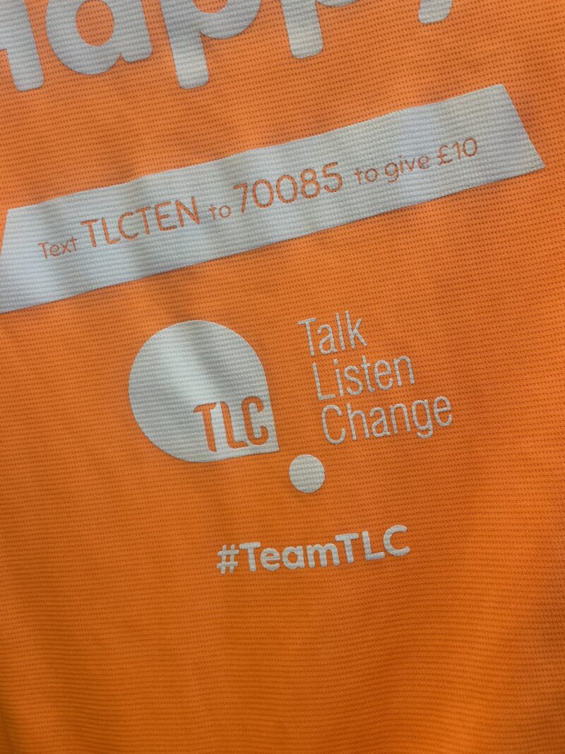 TLC tshirt with the text to donate details on.