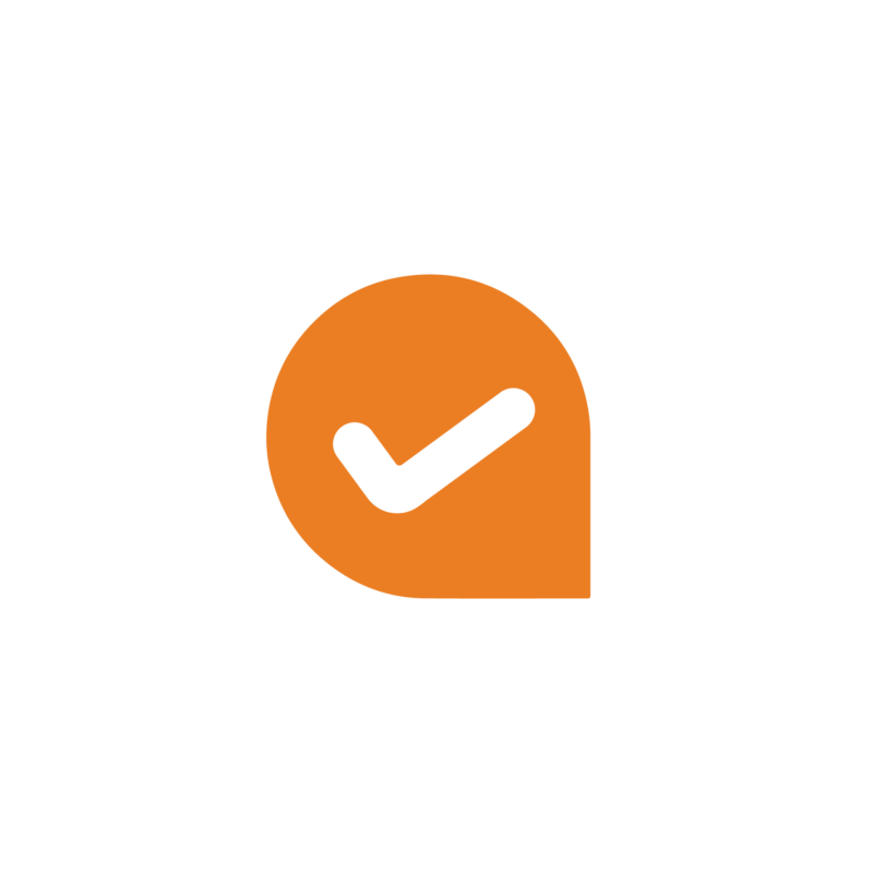 TLC’s value of Authentic, represented by an orange circular icon with a tick inside.