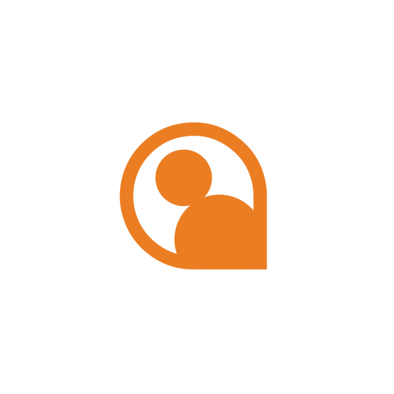 TLC’s value of Person-Centred, represented by an orange circular icon with a person icon inside.